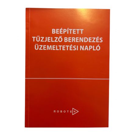 Beépített tűzjelző berendezés üzemeltetési napló